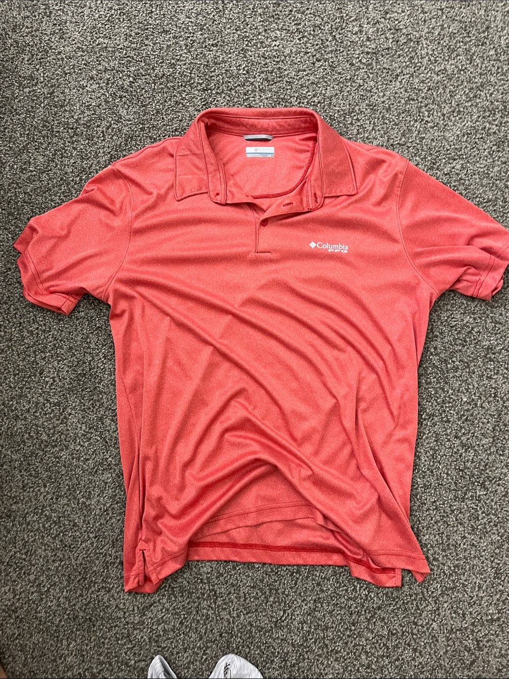 Columbia Coral-Red Men's PFG Polo